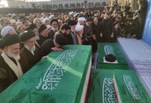 اقامه نماز بر پیکر رهبر شهید، آیت‌الله جوادی‌آملی، مسجد مقدس جمکران، تشییع رهبر شهید، قم، آیت‌الله خامنه‌ای، مراجع تقلید، وداع با رهبر شهید