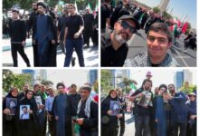 نوادگان امام خمینی، مراسم تشییع قائد شهید، حجت‌الاسلام سید احمد خمینی، محمدهادی خمینی، روح‌الله خمینی، وداع با رهبر شهید، انقلاب اسلامی، آیت‌الله خامنه‌ای